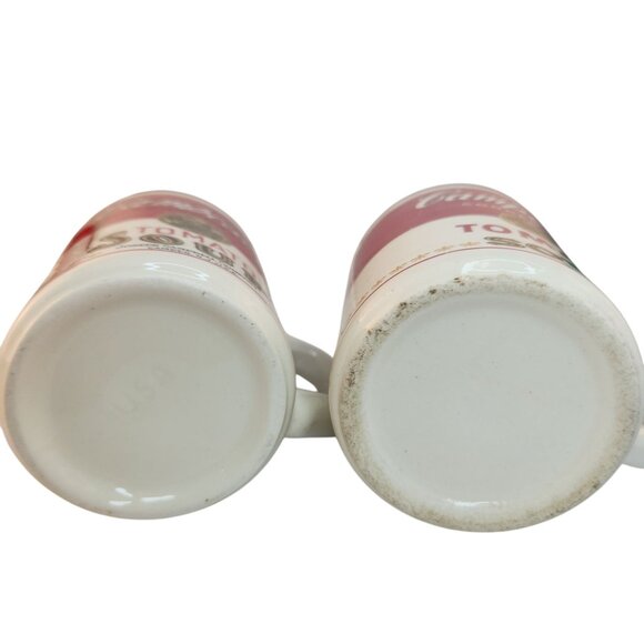 Set Of 4 Campbell’s Tomato Soup Ceramic Mugs Vintage Retro Design USA Made Cups - Picture 5 of 9